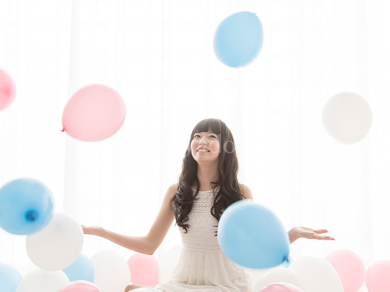 風船 美人