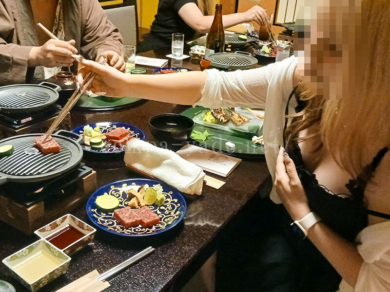 会席料理のお肉を楽しむ