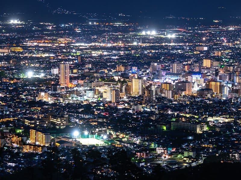 甲府市の夜景
