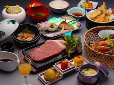 ステーキメインの会席料理