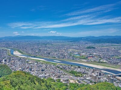 岐阜市内の眺め