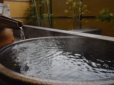 趣のある客室露天風呂