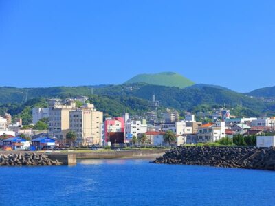 海から見た景色