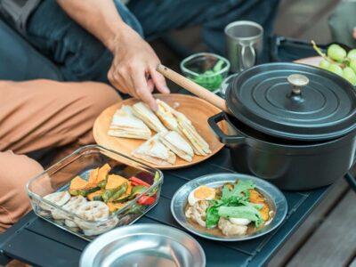 コテージでBBQ
