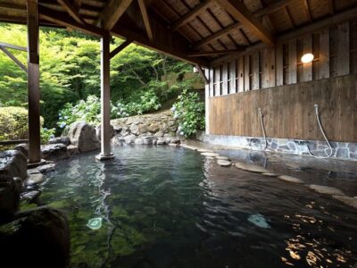 緑の見える露天風呂