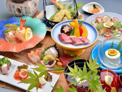ボリュームたっぷりの会席料理