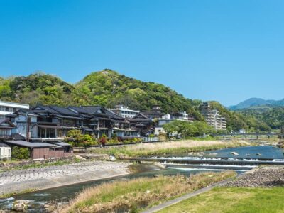 夏の三朝温泉