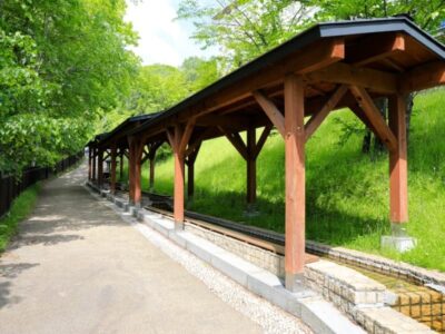 北湯沢温泉の足湯