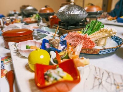 鮮やかな会席料理