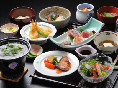 ボリュームはあるが上品な会席料理