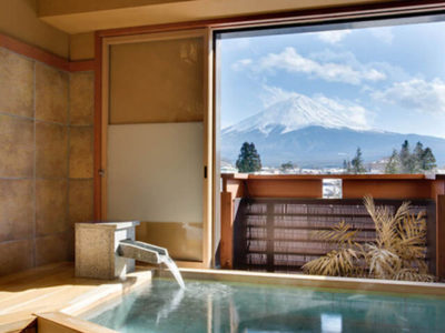 富士山展望貸切風呂「檜」_富士レークホテル