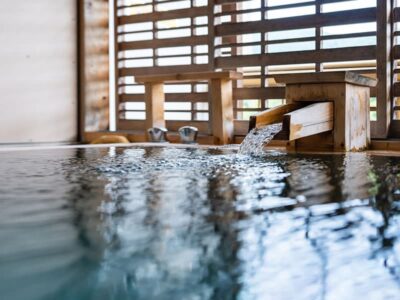 榛名湖畔宿の露天風呂