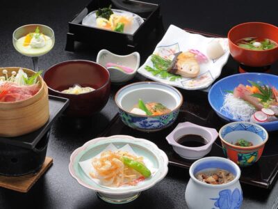 榛名湖畔宿の会席料理
