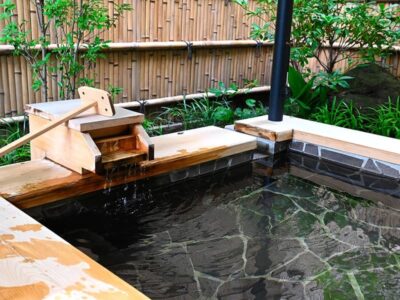 1人でゆったりできる露天風呂