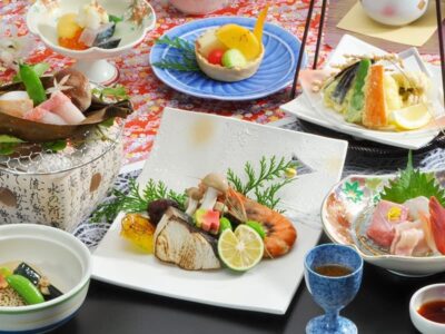 色とりどりのおいしい会席料理