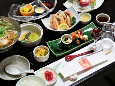 カニの会席料理