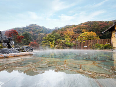 景色抜群の露天風呂