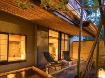 鬼怒川パークホテルズ　木心亭　檜露天風呂付き客室