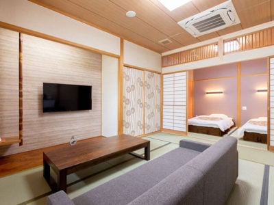 半露天風呂（美泡）付客室 2部屋付客室（和室10畳+和室6畳）_須賀谷温泉
