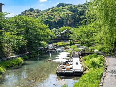 長門湯本温泉の風景