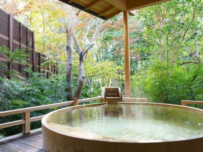 湯郷温泉旅館の貸切風呂