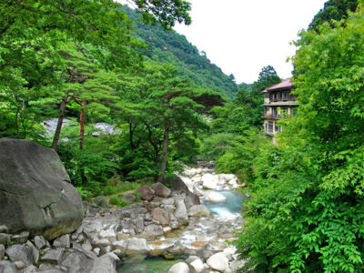 湯の山温泉の景色