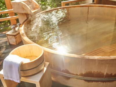 贅沢な客室露天風呂