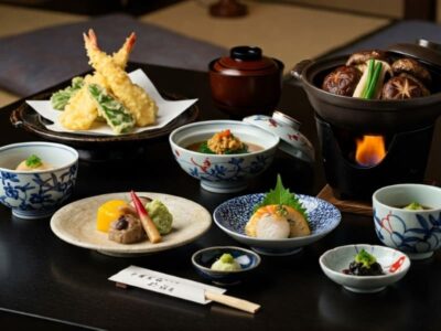 山の幸をふんだんに使用した会席料理