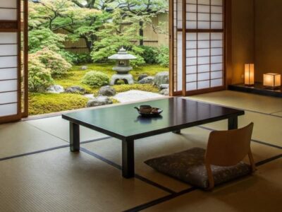 綺麗な庭園を望むことのできる和室