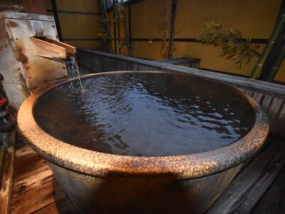 豪華な客室露天風呂