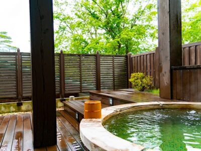 贅沢な客室露天風呂