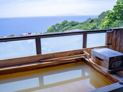 海の見える客室露天風呂