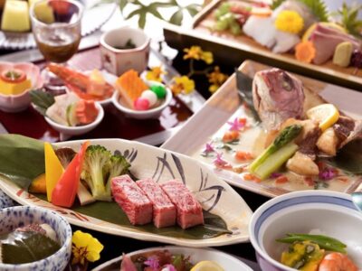 見た目も華やかな会席料理